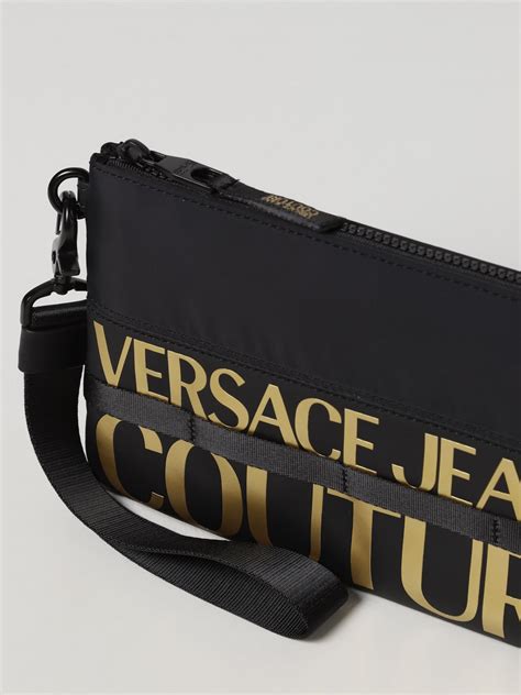 vendita online pochette versace jeans scontati|Pochette Versace jeans couture in Pelle Nero .